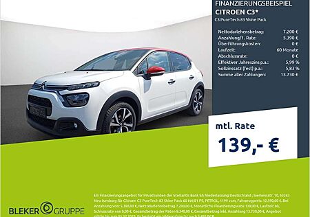 Citroën C3 gebraucht kaufen Citroën C3 Citroen PureTech 83 Shine Pack