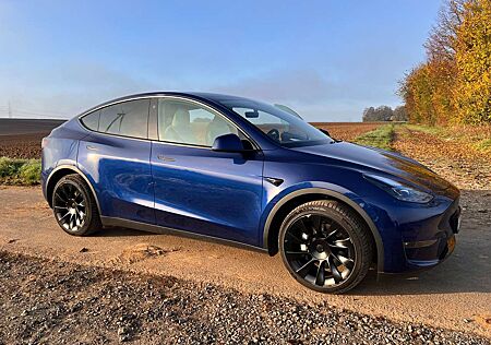 Tesla Model Y Long Range,Dual Motor,AWD,USS,AHK, 20‘,BlauWeiss