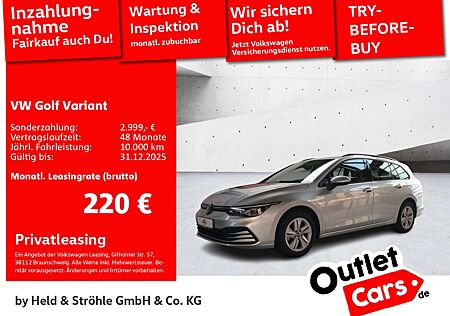 VW Golf Variant Volkswagen Life 1.5 eTSI DSG AHK LED NAV PDC