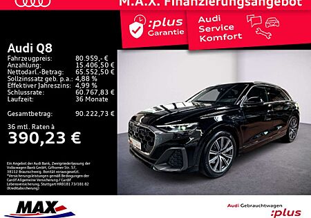 Audi Q8 50 TDI QUATT S-LINE MATRIX LED+360°+AHK+HUD+