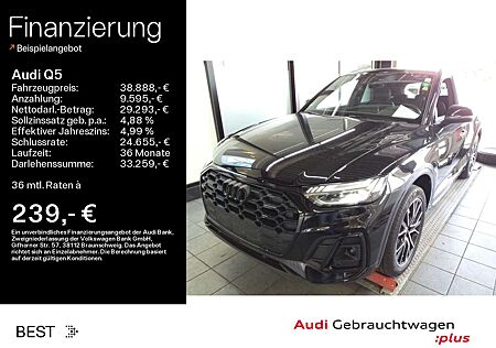 Audi Q5 S line black 40 TDI qu. AHK*Assist*Matrix*