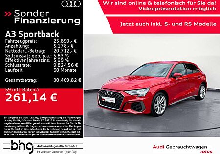 Audi A3 40 TFSIe S-line LED/AHK/Navi/Interf