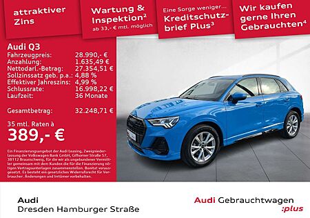 Audi Q3 35 TDI S line Matrix Pano AHZV Rückfahrkamera