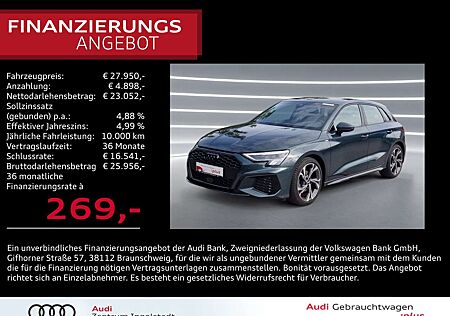 Audi A3 Sportback 30 TFSI S line LED NAVI B&O Kamera