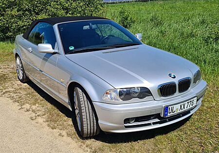 BMW 320 Ci, E 46 Cabrio, Silber