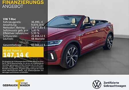 VW T-Roc Volkswagen Cabrio 1.5 TSI DSG R-LINE BLACK LM19 LEDER