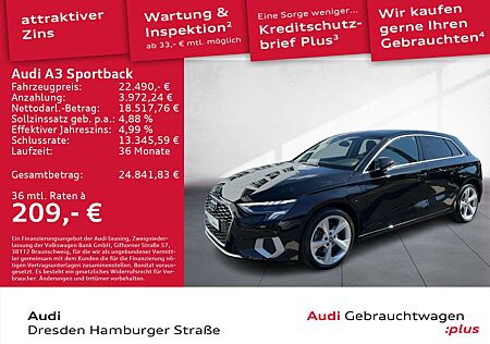 Audi A3 40 TFSI e advanced LED Navi AHZV