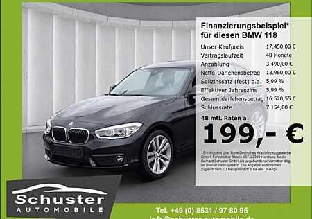 BMW 118 i Advantage*Autom LED Navi Tempo VKZ-Erk SHZ