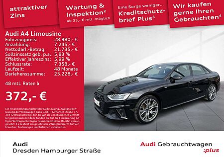 Audi A4 35 TFSI S line Matrix Standhz. AHZV
