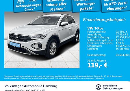VW T-Roc Volkswagen 1.0 TSI Life PDC Klima LED Navi Sitzhzg