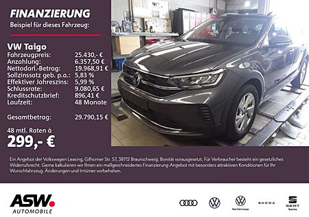 VW Taigo Volkswagen Life 1.0 TSI DSG LED Navi RFK ACC SHZ