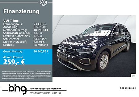 VW T-Roc Volkswagen 1.0 TSI OPF Life