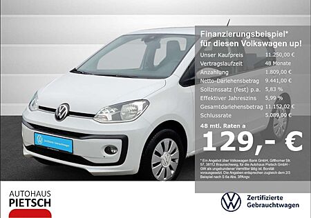 VW Up Volkswagen ! move 1.0 Sitzhzg Klima Bluetooth DAB SHZ Winterpak