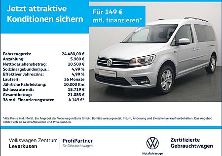 VW Caddy Volkswagen Maxi Comfortline DSG SHZ AHK NAVI 7-SIT