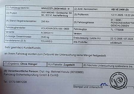VW Touareg Volkswagen 3.0 V6 TDI DPF Automatik Kong