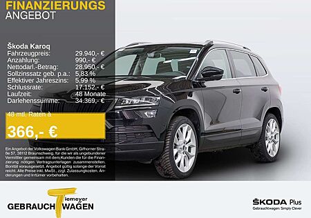 Skoda Karoq 2.0 TDI DSG 4x4 STYLE LED ST.HEIZ PANO AHK