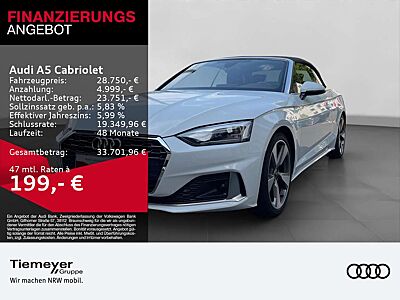 Audi A5 A5 Cabrio 2.0 TDI S LINE LM19 FEINNAPPA NAVI+