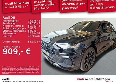 Audi Q8 50 TDI QU*S-LINE*AHK*ACC*PANO*B&O*VALCONA*SHZ