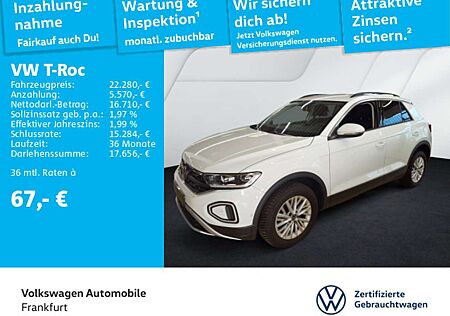 VW T-Roc Volkswagen 1.0 TSI Life Navi LEDPlus DAB+ FrontAssist