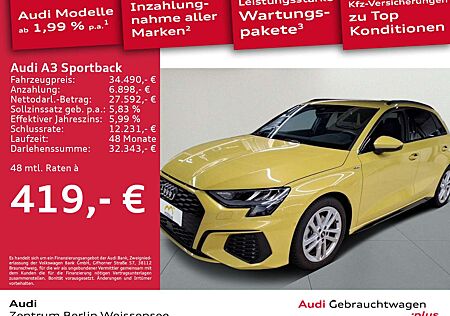 Audi A3 30 TDI S-TRO*S-LINE*LED*AHK*NAV*SHZ