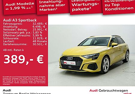 Audi A3 30 TDI S-TRO*S-LINE*LED*AHK*NAV*SHZ