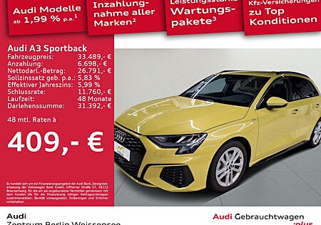 Audi A3 30 TDI S-TRO*S-LINE*LED*AHK*NAV*SHZ