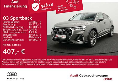 Audi Q3 S line 45TFSI qu. *AHK*StHz*8-fach*