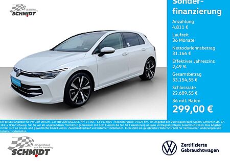 VW Golf Volkswagen VIII Lim. 2.0 TDI Style DSG DCC NP: 54.965