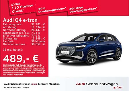 Audi Q4 e-tron 40 2x S line Wärmep./Matrix/NaviPro/