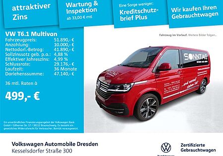 VW T6 Volkswagen .1 Multivan 2.0 TDI DSG Comfortline ACC Kamera