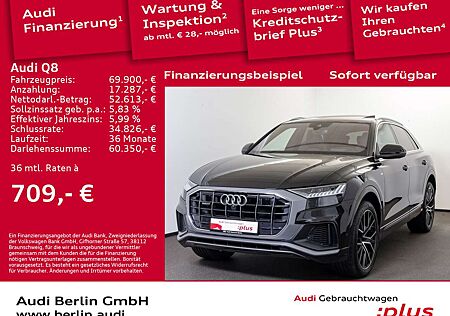 Audi Q8 50 TDI qu. tiptr. AHK STDHZG 360°K PANO HUD