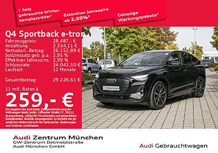 Audi Q4 e-tron Q4 Sportback 35 e-tron S line Virtual/Navi