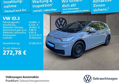 VW ID.3 Volkswagen Pro Performance FrontAssist LED DAB+