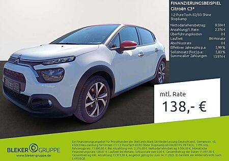 Citroën C3 Citroen 1.2 PureTech 82/83 Shine Stop&amp