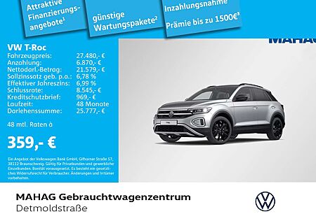 VW T-Roc Volkswagen 1.5 TSI Style BlackStyle Leder LED+Navi Re