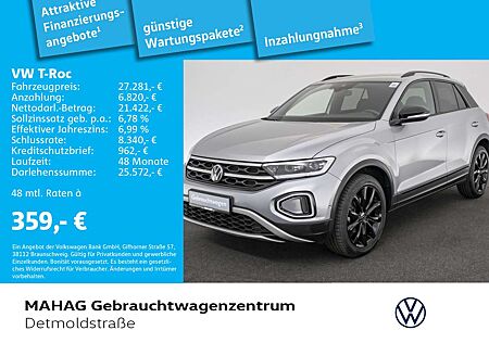 VW T-Roc Volkswagen 1.5 TSI Style BlackStyle Leder LED+Navi Re