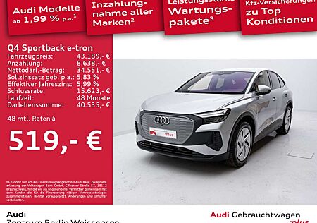 Audi Q4 e-tron Q4 Sportback 45 e-tron*LED*AHK*RFK*NAVI*LANE*ACC