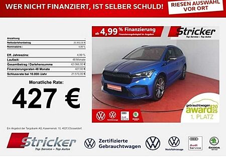 Skoda Enyaq iV80 Sportline AHK 427,-ohne Anzahlung Pano ACC