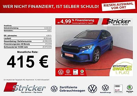 Skoda Enyaq iV80 Sportline AHK 415,-ohne Anzahlung Pano ACC