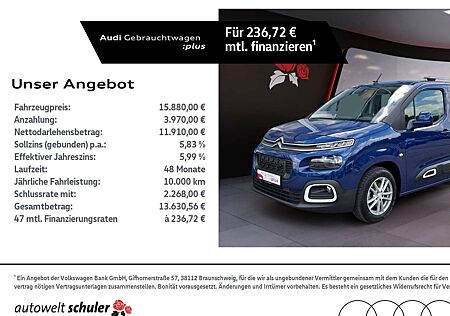 Citroën Berlingo Citroen 1.2 PureTech Feel XL AHK RFK Navi SHZ Tempomat