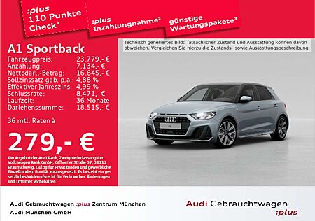 Audi A1 30 TFSI S line Virtual/Privacy/PDC+