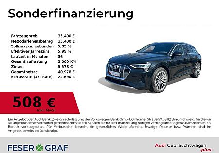 Audi e-tron 55 quattro S-line Matrix-LED/Pano/Kamera/HUD/SHZ/B