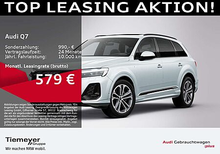 Audi Q7 45 TDI Q 2x S LINE 7-SITZE PANO AHK LUFT LEDE