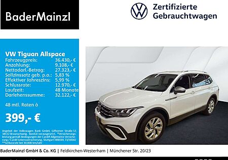VW Tiguan Volkswagen Allspace 2.0 TDI DSG Life AHK Kam. 7-Sitz