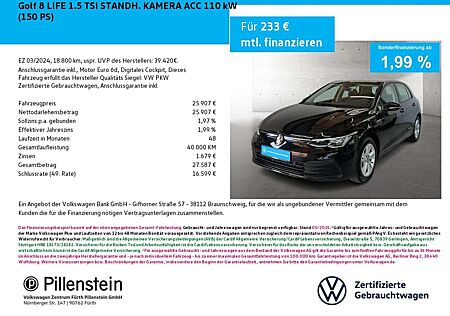 VW Golf Volkswagen 8 LIFE 1.5 TSI STANDH. KAMERA ACC