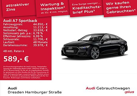 Audi A7 55TFSI qu. S line B&O AHZV Standhz.