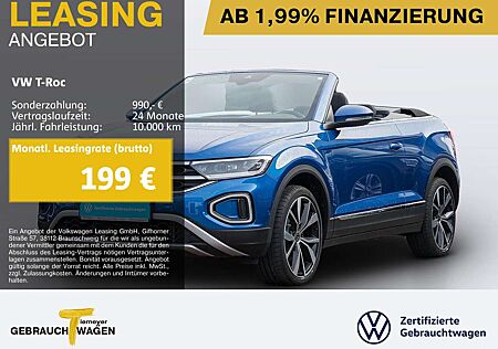 VW T-Roc Volkswagen Cabrio 1.0 TSI STYLE NAVI LED+ SITZHZ LM19