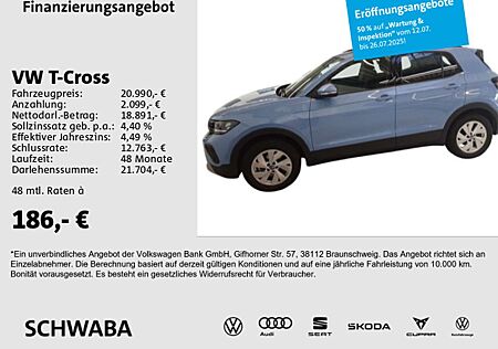 VW T-Cross Volkswagen Life 1.0 TSI LED*VIRTUAL*NAV*ACC*PDC*16"