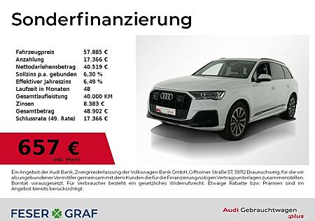 Audi Q7 50 TDI S line Ext/HD Matrix/Sitzbel+Mass/ACC+Stadt
