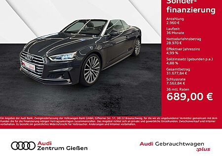Audi A5 Cabriolet 2.0 TFSI S line sport Navi Leder